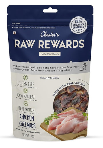 Chester’s : Raw Rewards Chicken Gizzards Natural Dog Treats